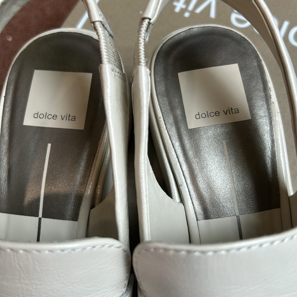 Dolce Vita Ivory Crinkle Patent Leather 6.5 EUC - Picture 7 of 7